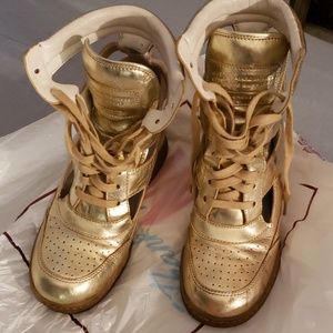 Marc By marc Jacob wedges sneakers in gold